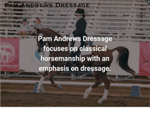 Tablet Screenshot of pamandrewsdressage.com